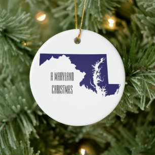 Maryland jul Ornament Personlig