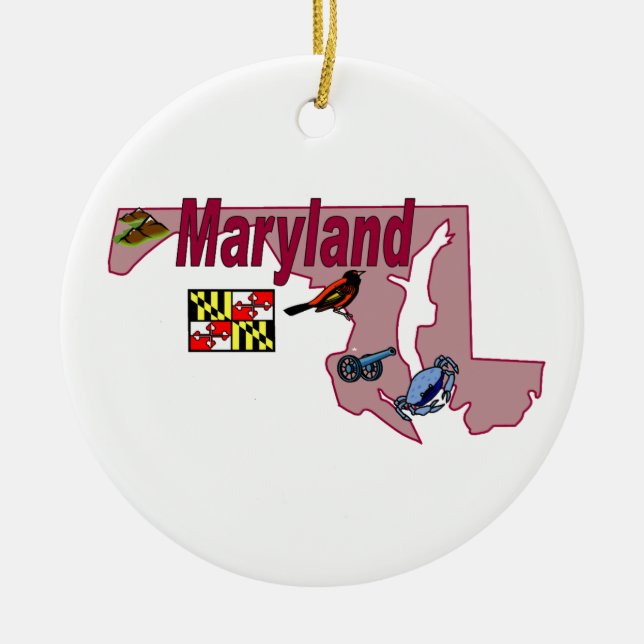 Maryland julgranprydnad julgransprydnad keramik (Framsidan)
