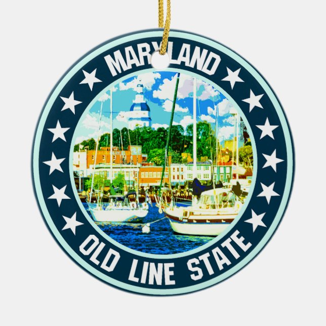 Maryland Julgransprydnad Keramik (Framsidan)