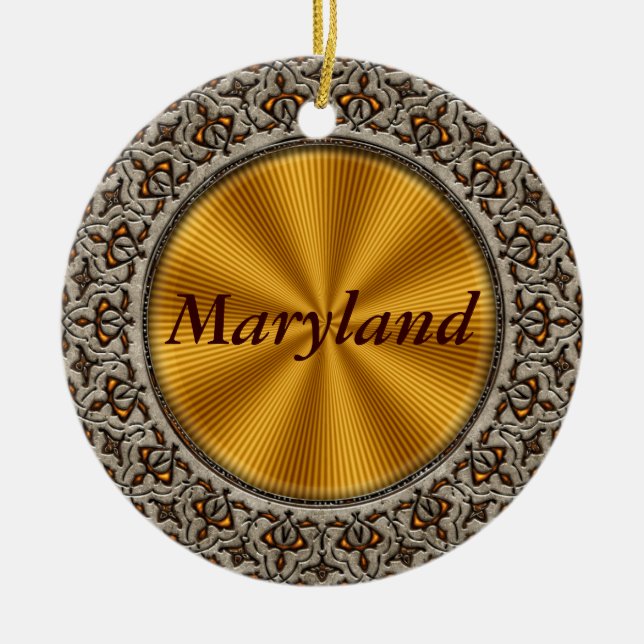 Maryland Julgransprydnad Keramik (Framsidan)