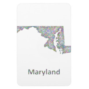 Maryland karta magnet