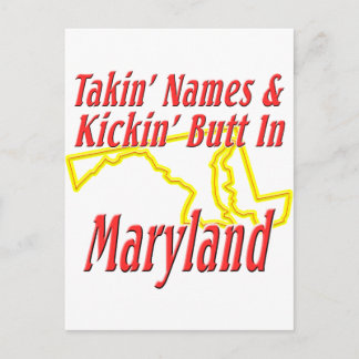 Maryland - Kickin' Butt Vykort