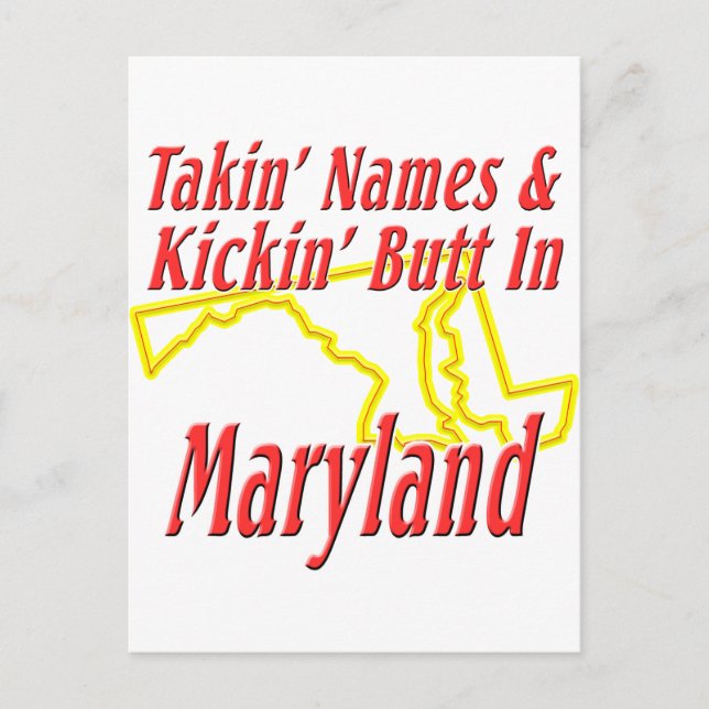 Maryland - Kickin' Butt Vykort (Framsida)