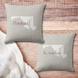 Maryland kontur, Anpassningsbar Dekorativ kudde