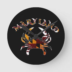 Maryland krabba rund klocka