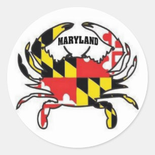 MARYLAND KRABBA RUNT KLISTERMÄRKE