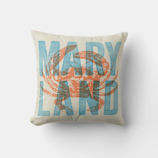 Maryland krabbadekorativ kudde (Framsida)