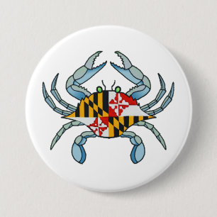 Maryland krabbaflagga knapp