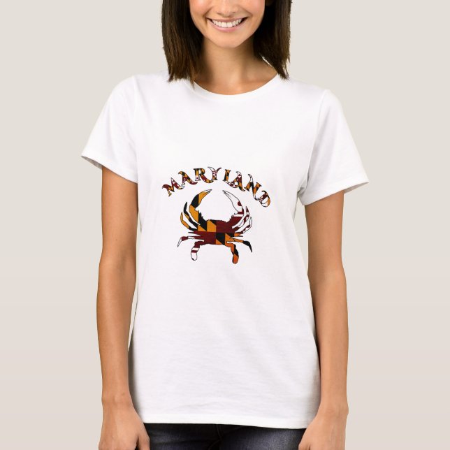 Maryland krabbaflagga t-shirt (Framsida)