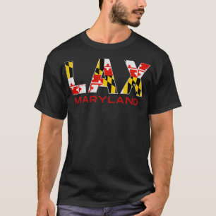 Maryland Lacrosse Maryland Flagga Lax MD Lax T Shirt
