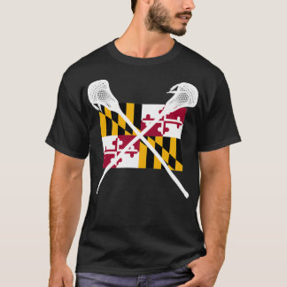 Maryland Lacrosse Shirt Lax MD State Team Player F T