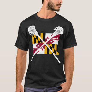 Maryland Lacrosse Shirt Lax MD State Team Player F T Shirt