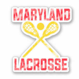 Maryland Lacrosse Typography Design Sticker Klistermärken