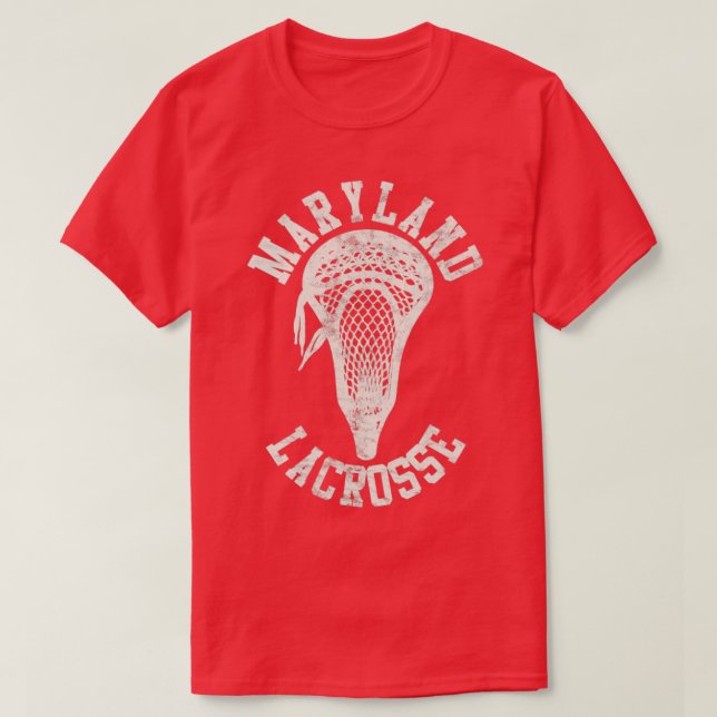 Maryland Lacrosse Vintage Stickhead T Shirt (Design framsida)