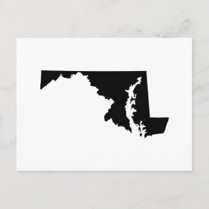 Maryland-lägesdisposition Vykort