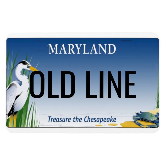 Maryland License Plate Flexible Magnet (Horisontell)