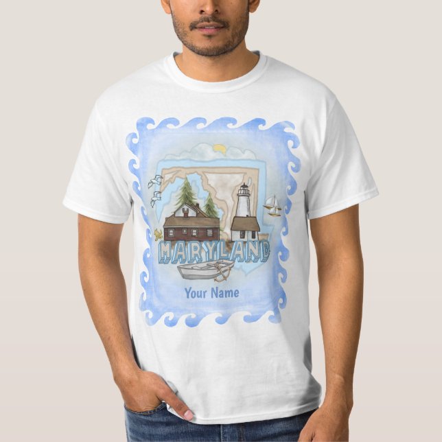 Maryland Lighthouse t-shirt (Framsida)