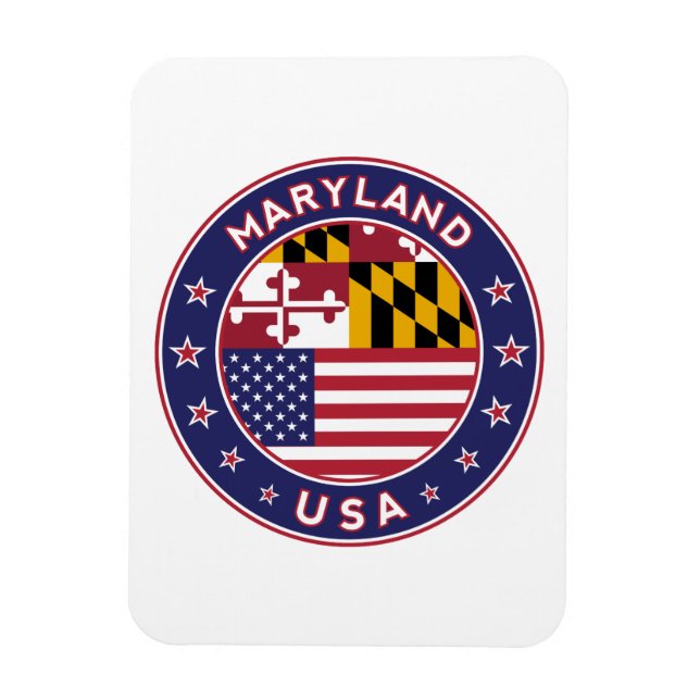 Maryland, Marylanddekal, telefonfodral, påse Magnet (Vertikal)
