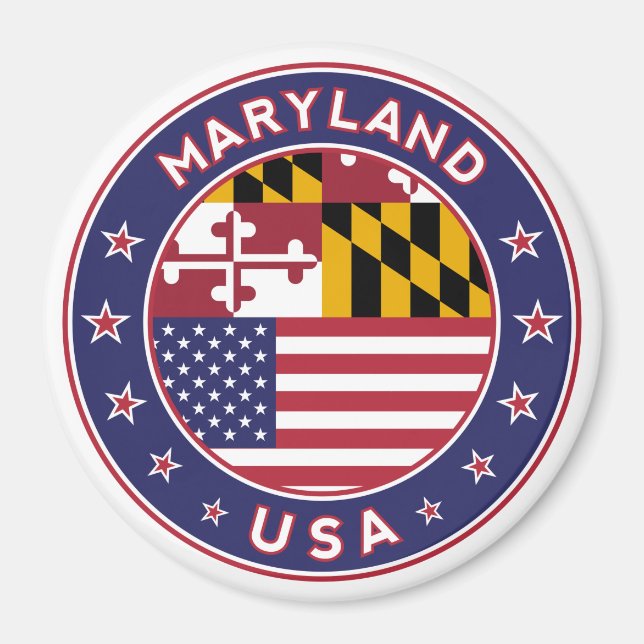 Maryland, Marylanddekal, telefonfodral, påse Magnet (Framsidan)