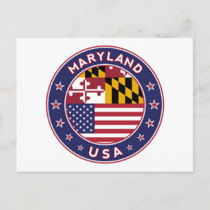 Maryland, Marylanddekal, telefonfodral, påse Vykort