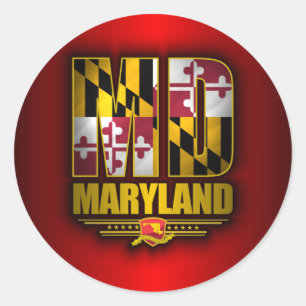 Maryland (MD) Runt Klistermärke