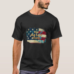 Maryland Md Us Flagga Motto T Shirt