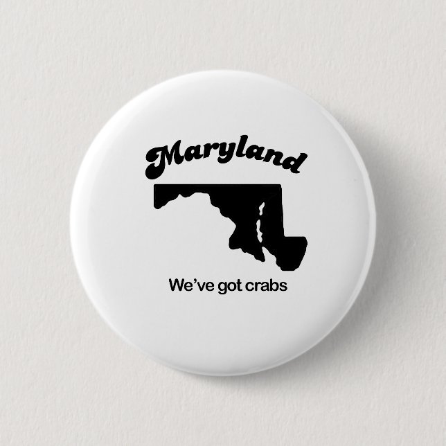 Maryland Motto - vi har krabbor Knapp (Framsida)
