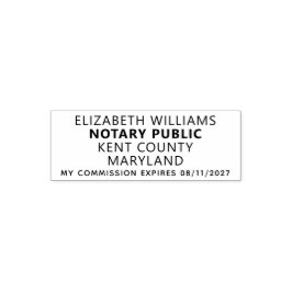 Maryland Notary Public Självfärgande Stämpel