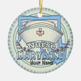 Maryland Nurse Julgransprydnad Keramik