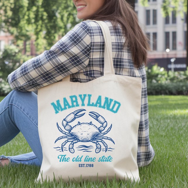 Maryland Old Line State Crab  Tygkasse (Skapare uppladdad)