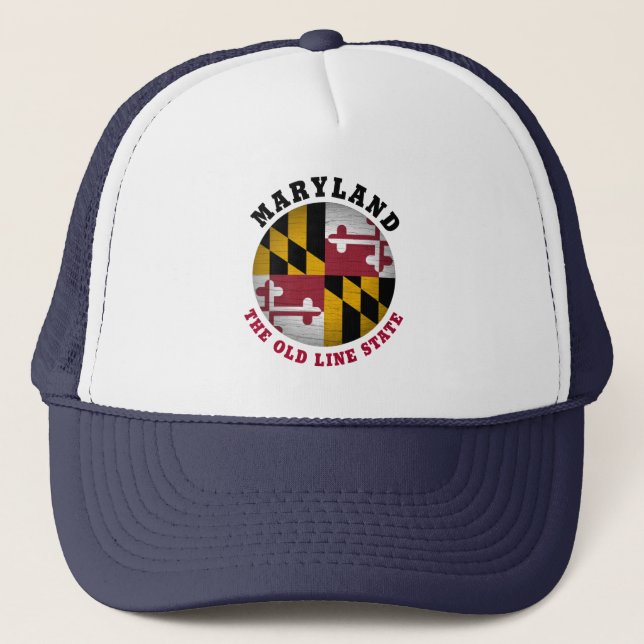 MARYLAND OLD LINE STATE FLAG BILTHAT KEPS (Framsida)