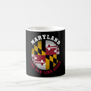 MARYLAND OLD LINE STATLIG FLAGGA KAFFEMUGG