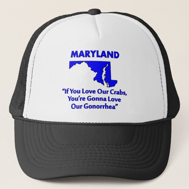 Maryland - Om du älskar våra krabbor... Truckerkeps (Framsida)