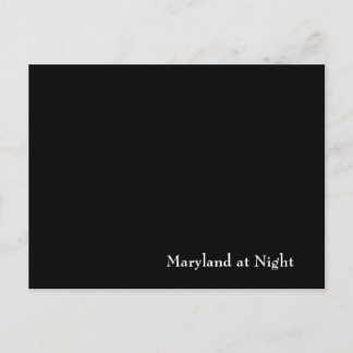 Maryland på natten vykort