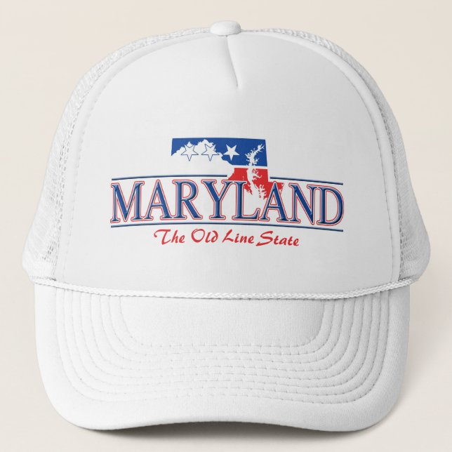 Maryland patriotisk hatt truckerkeps (Framsida)
