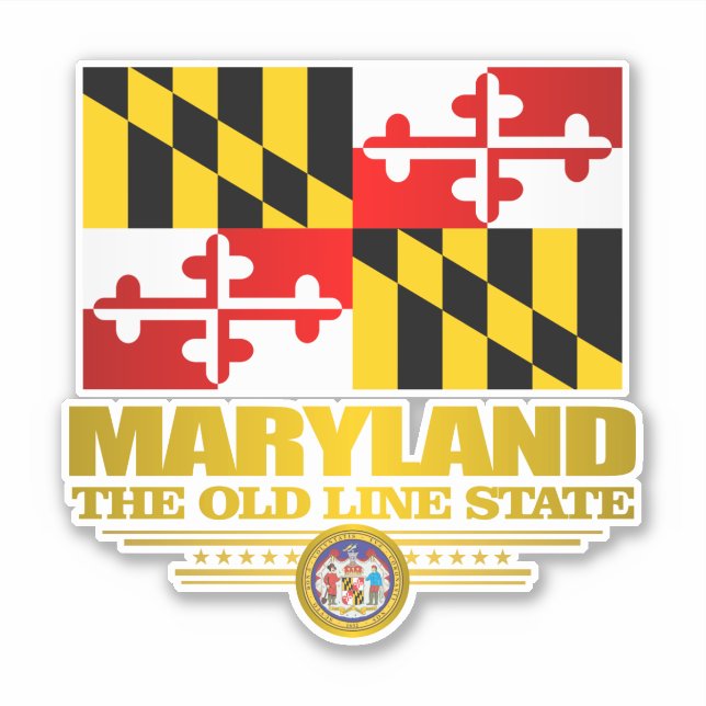 Maryland Pride Klistermärken (Framsida)