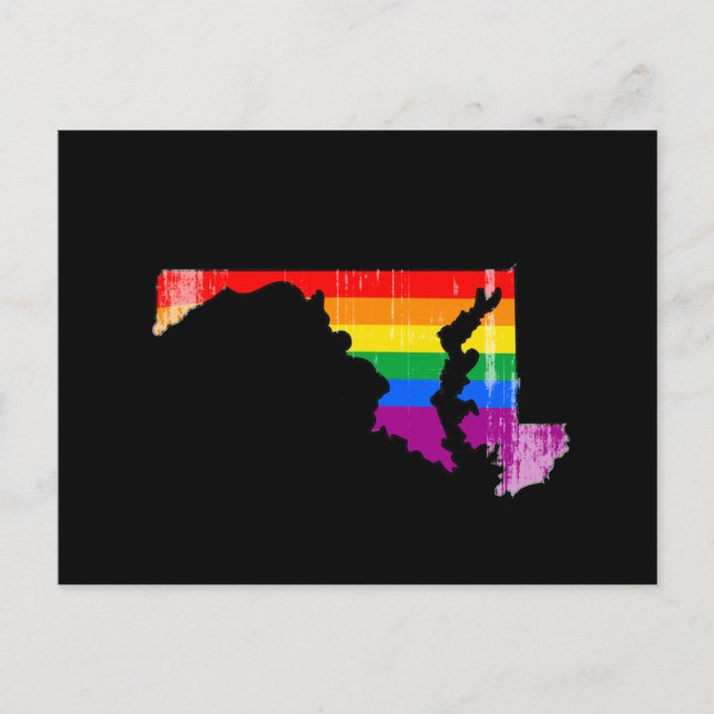 MARYLAND-PRIDET - FÖRDELAT -.png Vykort (Framsida)
