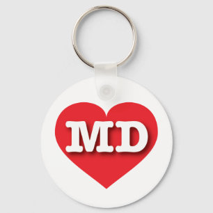Maryland Red Heart - I kärlek MD Nyckelring