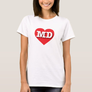 Maryland Red Heart - I kärlek MD T-shirt