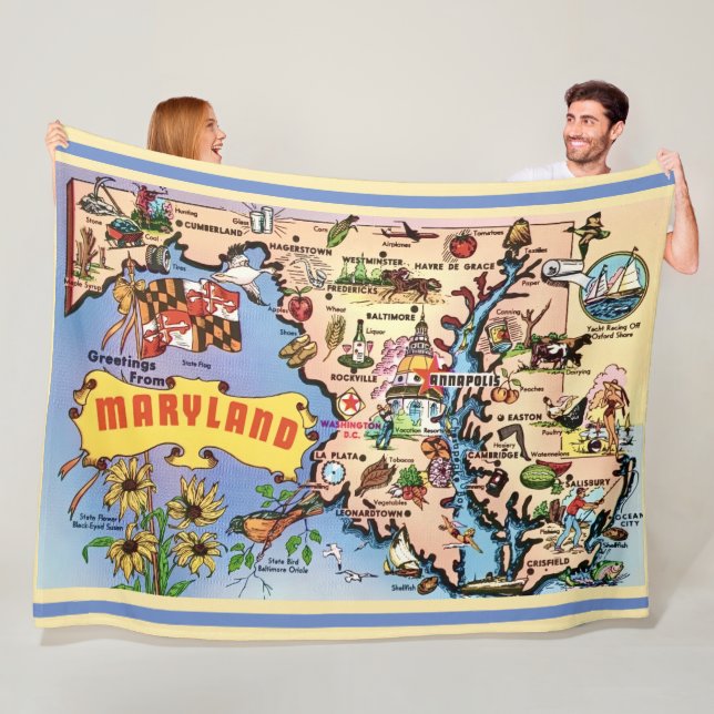 Maryland Retro Kastmadrass Fleecefilt (På plats)