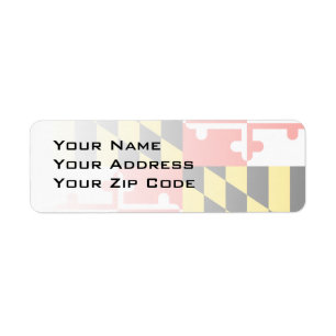 MARYLAND RETURADRESS ETIKETT