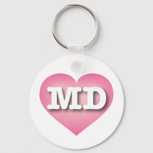 Maryland Rosa Fade Heart - I kärlek MD Nyckelring