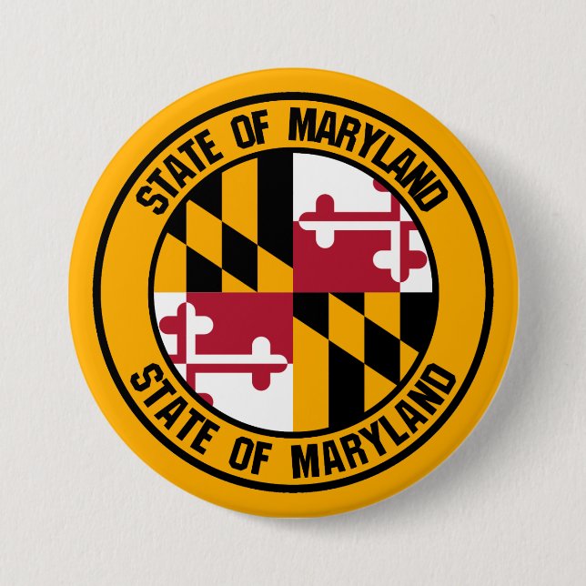 Maryland Round Emblem Knapp (Framsida)
