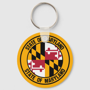 Maryland Round Emblem Nyckelring