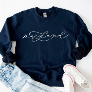 Maryland Script State Women's Sweatshirt T Shirt