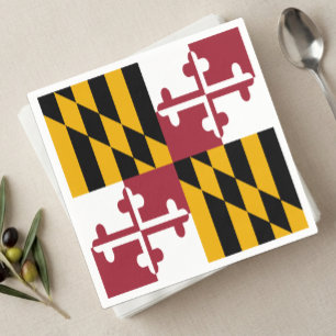 Maryland servetter, Maryland Flagga fest Pappersservett