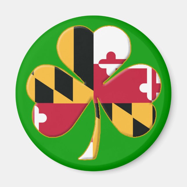 Maryland Shamrock Magnet (Framsidan)