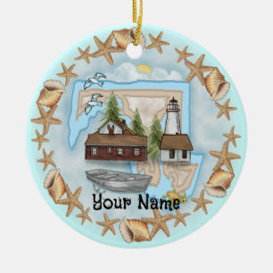 Maryland Snäckas Lighthouse Ornament