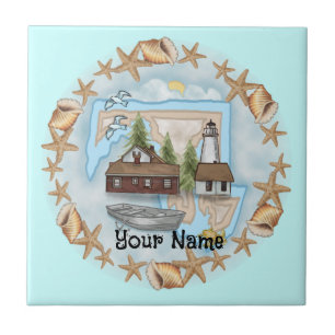 Maryland Snäckas Lighthouse Tile Kakelplatta