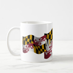 Maryland som vinkar flagga kaffemugg